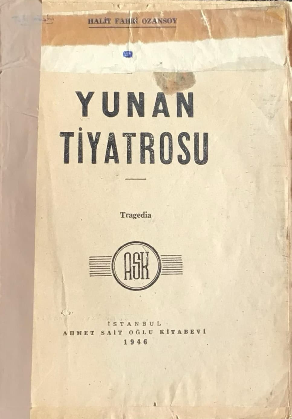 Yunan Tiyatrosu (1946) kapak görseli